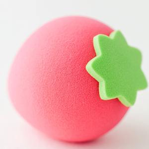 Herramientas faciales con logotipo privado personalizable suave en forma de fruta belleza Puff base licuadora corrector maquillaje esponja <span class=keywords><strong>terciopelo</strong></span> rubor - Product Image 3