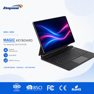 Tastiera Retroilluminata Ultra-sottile a 7 Colori con Trackpad e Controllo Magnetico per Samsung Galaxy <span class=keywords><strong>Tab</strong></span> S10 S9 <span class=keywords><strong>S8</strong></span> 14.6" con Schermo LED - Product Image 1