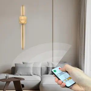 Lampu Dinding Led, Nordic dapat diisi ulang dapat dilepas kamar tidur samping tempat tidur dinding mudah dalam ruangan untuk pemasangan mewah Hotel lampu dinding Led