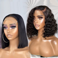 Perruque Lace Front 13x6 pré-plumé, vendeur de perruque sans colle à vague bouclée profonde, perruque de cheveux humains HD Lace Frontal pour femmes noires vente en gros
