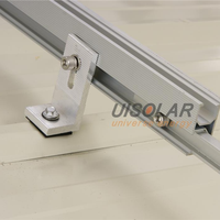 UISOLAR Vente en gros Supports de montage solaire à pied en L-Système de montage pour abri d'auto sur le toit Composants réglables anodisés