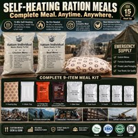 Factory Wholesale Self-Heating Instant Rice Ready Meals Emergency Food Rations OEM Custom Label Halal ISO Certified Bulk Supply