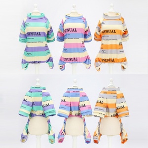 Wholesale Luxury Summer Pet Apparel T-Shirt Stripe Printing <b>Designers</b> <b>Dog</b> <b>Clothes</b> - Product Image 6