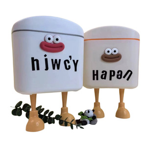 Mini Desktop Trash Can Storage <b>Bin</b> <b>Rectangle</b> Standing Type With Lid For Office Desk Student Use - Product Image 5