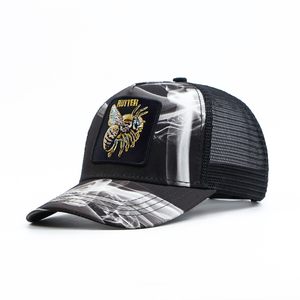 Hot Bán Mùa Hè Thể Thao Trucker Hat Bông Với Tùy Chỉnh 3D Thêu <span class=keywords><strong>Net</strong></span> Động Vật Phim Hoạt Hình Mũ Bóng Chày Cho Câu Cá - Product Image 4