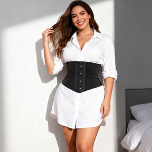 Women Breathable Waist Cinchers Corset Slimming Shaper Elastic Belt Short Torso <b>Underbust</b> Tummy Control Anti-Bacterial Shapewear - Product Image 3