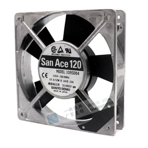พัดลมระบายความร้อน San Ace 120 มอเตอร์ AC 115V ขนาด 120 มม. สำหรับใช้งานในอุตสาหกรรม - Product Image 1