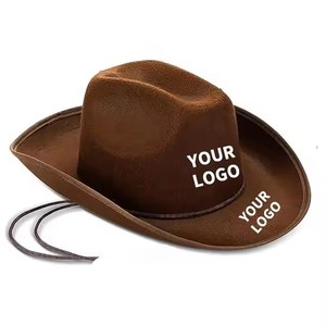 Bán Buôn Hot Bán Đảng Đồng Bằng Màu Hồng Cowgirl Hat Unisex Tùy Chỉnh In Logo Cao Bồi Hat Lễ Hội Đám Cưới Quà Tặng Hat - Product Image 6
