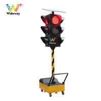 Feu de signalisation temporaire solaire mobile de haute qualité de 300mm