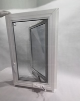Fenêtre en verre PVC de style américain Fenêtre à battant français avec gril et moustiquaire