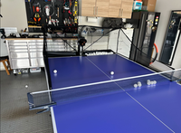 Robot de tennis de table professionnel Huipang S8-PRO, télécommande, machine de service automatique de ping-pong, vitesse rapide, portable, pour club