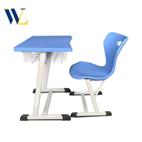 Chaise de bureau simple pour étudiant au design moderne Table de classe en bois à bas prix pour l'école primaire du Moyen-Orient
