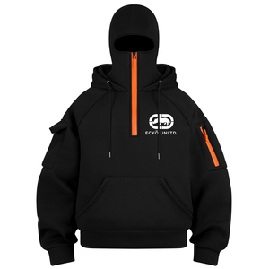 Мужская одежда *<span class=keywords><strong>Ecko</strong></span> Unltd.* Спортивная толстовка с принтом и короткой молнией, осенне-зимняя, уличная мода, повседневный спортивный пуловер с капюшоном - Product Image 3