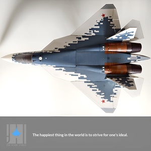 Zhiyuan Weihang Su-57 Modellino in <span class=keywords><strong>Scala</strong></span> <span class=keywords><strong>1</strong></span>:5 con Ventola Canalizzata in Plastica, Doppio Motore da 30cm, Telecomandato, Decorazione da Scrivania - Product Image 4