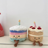 Jellyca Erdbeer-Kuchen-Puppe Hochzeitsbrot & Dessert-Kollektion Musik Geburtstagsgeschenk für Kinder Großhandel PP-Material 16/28cm