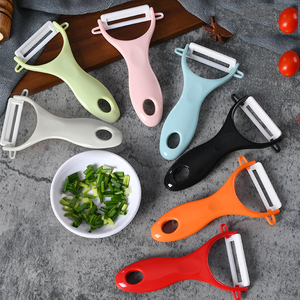 Nhà bếp hiện đại Hướng dẫn sử dụng rau & trái cây gốm <span class=keywords><strong>Peeler</strong></span> với lưỡi sắc nét không dính & dễ dàng làm sạch - Product Image 2