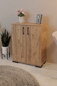 Modern 2-Door Wardrobe <b>Kitchen</b> Storage Cabinet and <b>Kitchen</b> Buffet Apartment Shoe Rack - Product Image 6