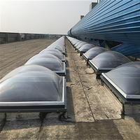 Dôme solaire d'hémisphère en plastique transparent de dôme de lucarne de polycarbonate UV pour la construction de sports