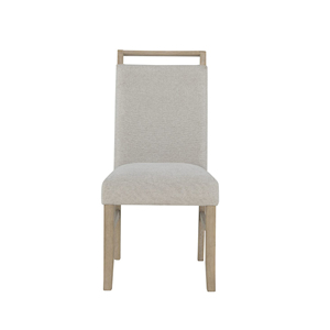 เก้าอี้ทานข้าวผ้าสีเทาอ่อน ดีไซน์เรียบง่าย ทันสมัย แข็งแรง - Product Image 4
