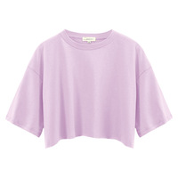 Crop top pour femme de haute qualité, nouvelle saison, tissu en coton, design de marque tendance, vente en gros personnalisée