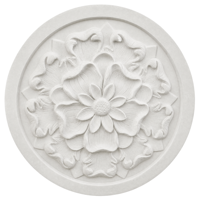 Médaillon décoratif en plâtre rond pour plafond, panneau décoratif pour la décoration murale intérieure