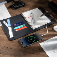 Ensemble cadeau carnet et batterie externe en cuir PU CARDSILK, directement de l'usine, agenda multifonction avec stylo pour bureau d'entreprise, logo personnalisé