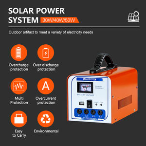 Mini sistema de iluminación de energía solar para el hogar, kits de energía solar portátil de 40W - Product Image 2