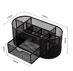 Sam Hộp Đựng Bút Văn Phòng Đa Năng Bằng Lưới Kim Loại Hộp Sắp Xếp Văn Phòng Phẩm Để Bàn Hộp Sắp Xếp Để Bàn - Product Image 6