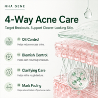 Crema para el Acné con Ácido Salicílico de Marca Privada, Tratamiento BHA, Control de Poros, Eliminación de Puntos Negros, Equilibrio de Grasa, Ácido Azelaico, Limpiador de Piel