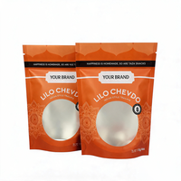 Sachet Doypack Personnalisé Imprimé avec Fenêtre et Fermeture Éclair, Qualité Alimentaire, pour Emballage de Mélange de Noix, Fruits Secs et Snacks