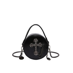 Bolso bandolera de mujer de material PU de alta calidad. Con decoración de cadena. Bolso de Mano de Diseño de Lujo.5168 - Product Image 4