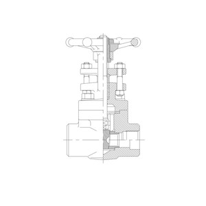 เกทวาล์วฟอร์จ ขนาด 1.1/2'' SW ปลายสแตนเลส ON-OFF ทุกอุณหภูมิ ใช้ในอุตสาหกรรม - Product Image 1