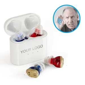 Buy ear mini invisible hearing aid price list receiver hearing aids rechargeable for seniors