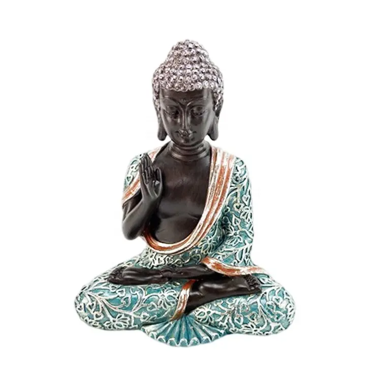 Роскошный подарок на заказ статуя Будды дзен с подносом для двойного чая