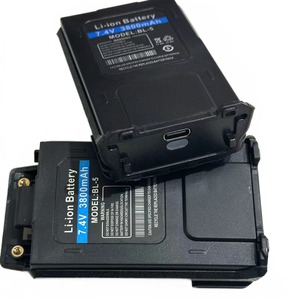 For Baofeng Walkie Talkie <b>Battery</b> 3800mAh Lithium <b>Rechargeable</b> With Type C Charging Anti Slip Black - Product Image 2