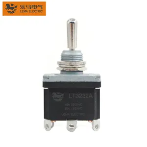 Lema LT3132A ON -OFF- ON 3 Way 6 Pin Toggle Switch Auto Reset IP67 Waterproof Momentary Switch Rocker Switch