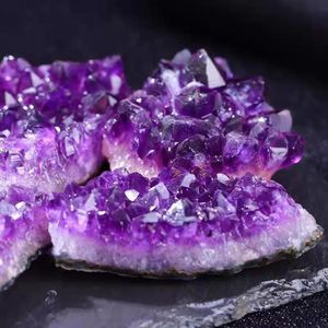 Sỉ buôn đồ thủ công pha lê, cụm thạch anh tím thô tự nhiên lớn để trang trí nhà cửa - Product Image 6