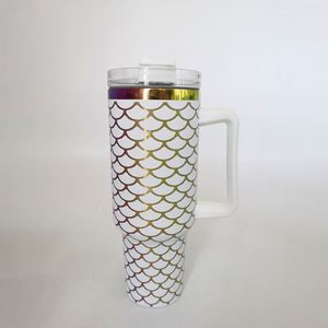 Wholesale Custom Stany Cup 40Oz Stainless Steel Tumbler With <b>Straw</b> Cup With Handle Tumbler Outdoor Insulated Travel Mug Car Cup - Product Image 1