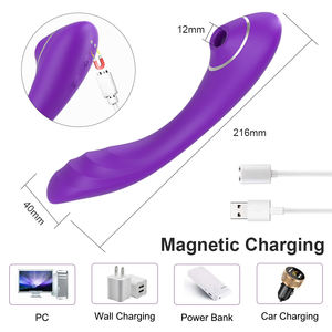 प्यारा लड़की योनि मालिश नरम सिलिकॉन योनि Dildo के Vibrators चूसने थरथानेवाला महिला Masturbator 6 गति सेक्स खिलौने - Product Image 5