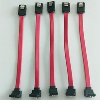 Kabel Data PVC SATA 3.0 III 7pin ke 7P Sudut Kanan 6Gbs untuk SSD HDD Desktop, Tersedia Stok