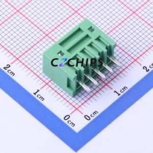 DB2EVC-2.54-5P-GN Plug-in Terminal Block Through hole,P=2.54mm Connector Board-to-Board / Socket - Closed 1x5P 2.54mm Green - Product Image 2