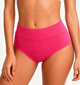 Nuevas bragas menstruales sin PFAS, tallas XS-4XL, 7 colores, <span class=keywords><strong>de</strong></span> algodón, 4 capas, a prueba <span class=keywords><strong>de</strong></span> fugas, suaves y cómodas, <span class=keywords><strong>de</strong></span> color claro, <span class=keywords><strong>de</strong></span> cintura alta, para flujo abundante. - Product Image 2