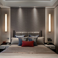 Nouvelle applique murale en marbre de style postmoderne, construction en cuivre, éclairage LED pour salon, chambre, couloir - Applique allongée entièrement en cuivre