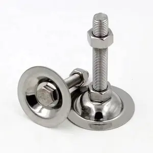 304 Heavy Duty Stainless Steel M8 M10 M12 M14 M16 M20 Outdoor Furniture Leg Adjustable Fixed Horn Leveling Feet