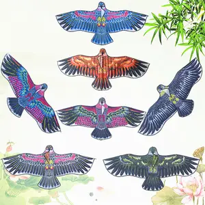 Atacado kite forma de águia-Águia desenho animado de poliéster 1.55m, pássaro voador espantador, kite, águia