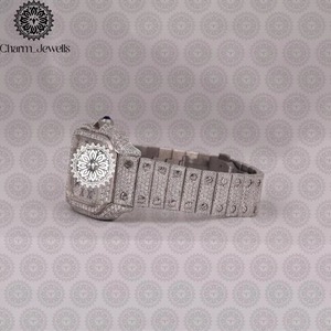 Montre en diamant de qualité export, au design élégant et aux performances fiables, idéale pour collection ou cadeau, disponible en gros. - Product Image 2