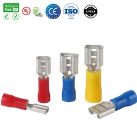Bornes de déconnexion rapide pré-isolées pour fiches de commande industrielle |   Câble isolé 16-22 AWG pour câblage automobile (CE/RoHS 3)