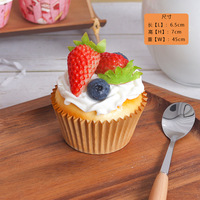 Nieuwe simulatie papieren cupcake nep zacht geurend model display rekwisiet voedselmodel kastdecoratie bruiloft rekwisiet