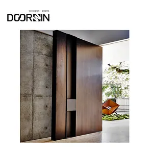 Original Factory Modern Main Entrance Doors Solid Wood External Entry Door For House