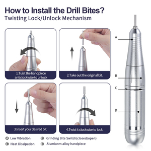 Nouvelle perceuse à ongles <span class=keywords><strong>professionnelle</strong></span> rechargeable V6, 45000 tr/min, pour le retrait de vernis, directement de l'usine, OEM, à <span class=keywords><strong>prix</strong></span> unitaire réduit - Product Image 6